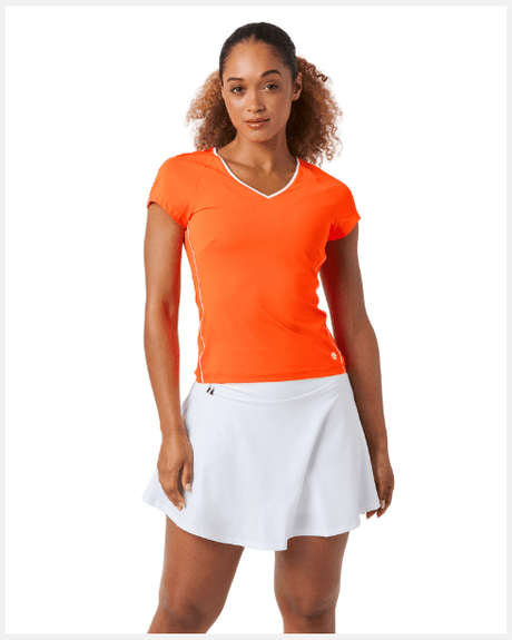 Björn Borg Ace V-Neck T-Shirt Orange