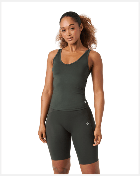 Björn Borg Ace Deep V Neck Tank Top Grey