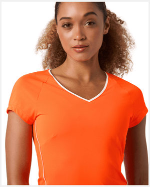 Björn Borg Ace V-Neck T-Shirt Orange