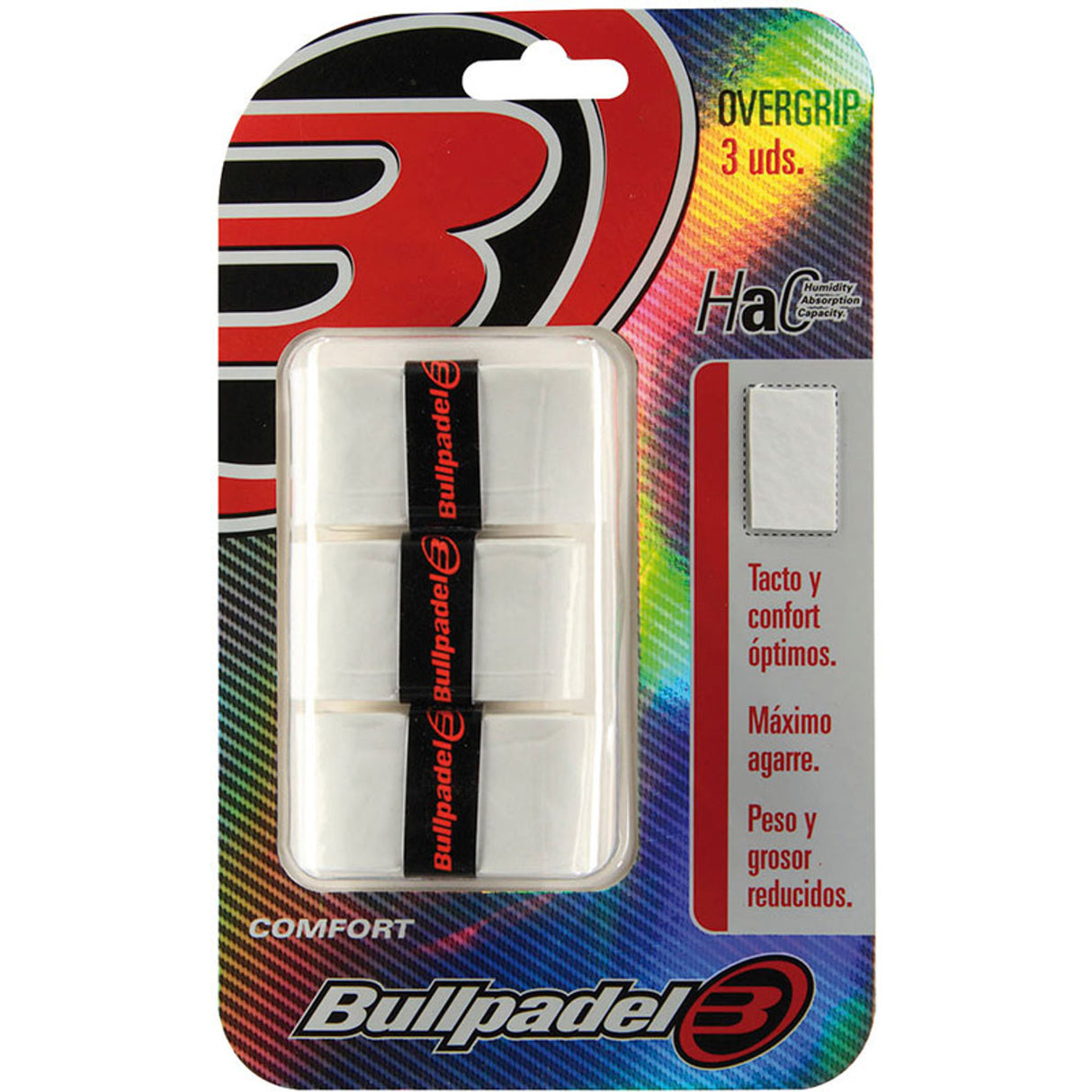 Bullpadel Overgrip White (3 pieces)