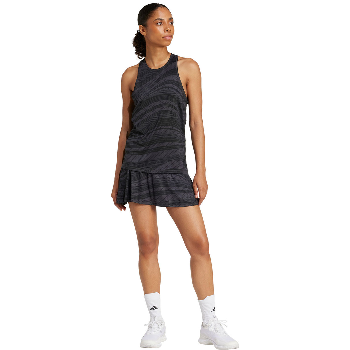 Adidas Club Graphic Tank Dark Grey