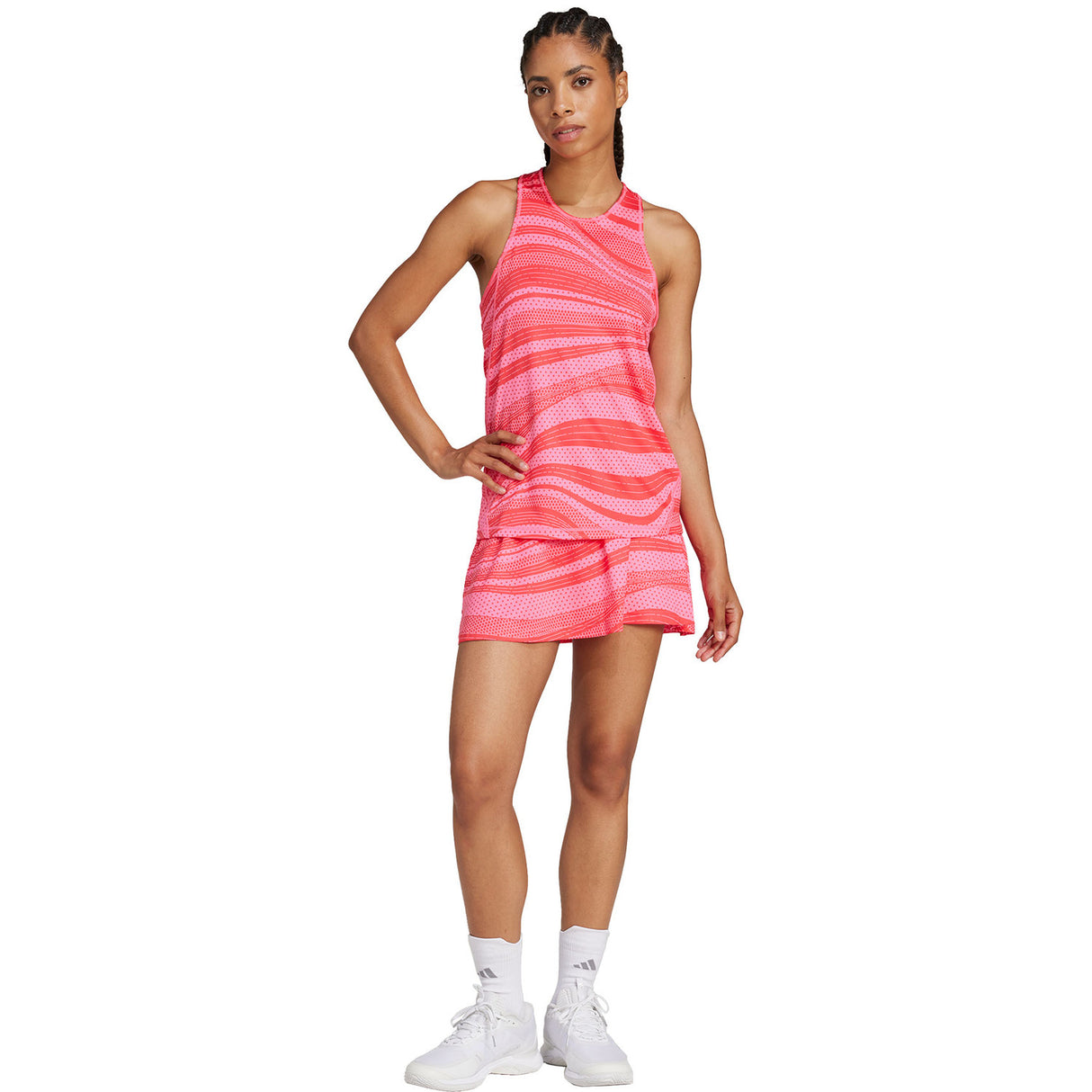 Adidas Club Graphic Tank Pink