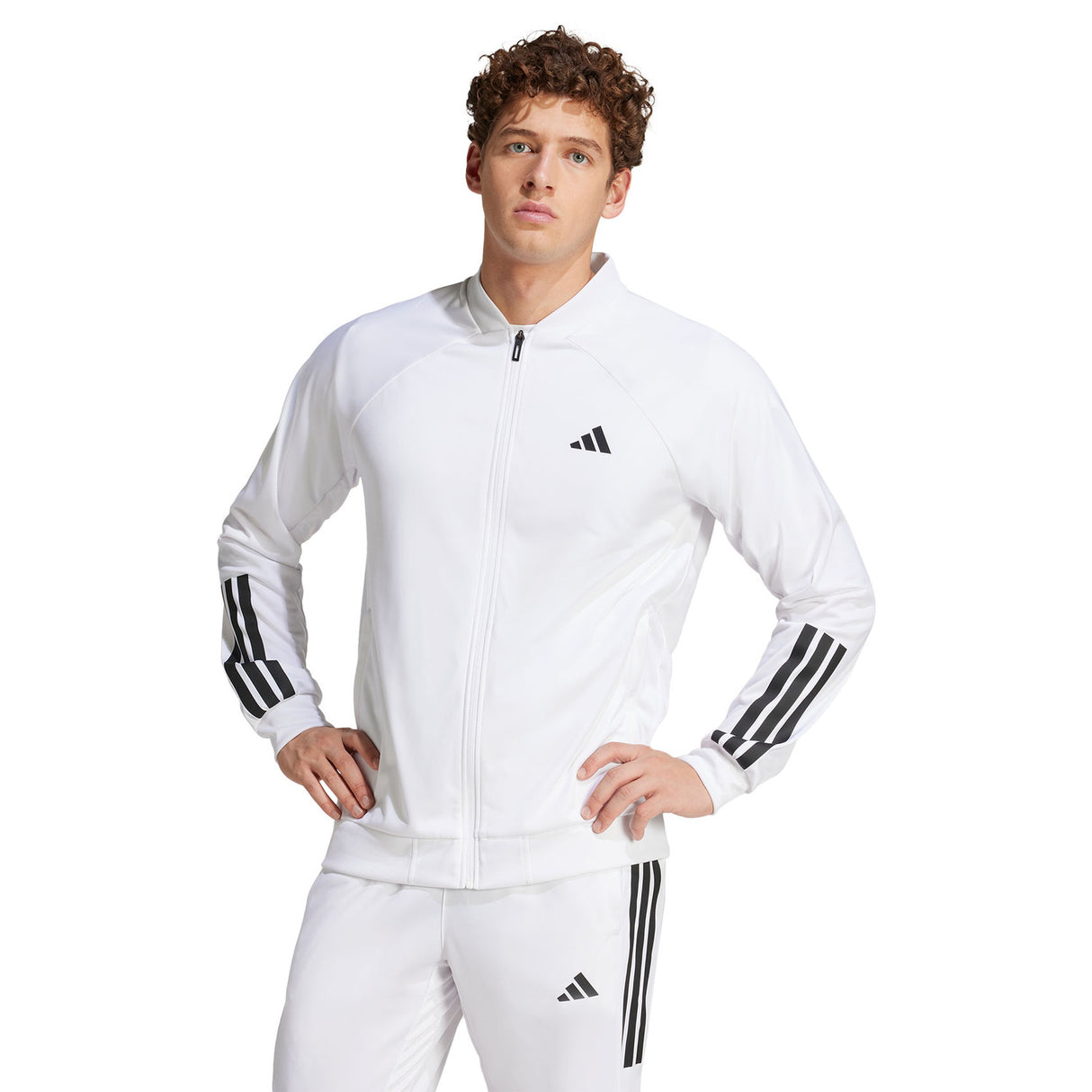 Adidas Jacket 3-Stripes Knitted White