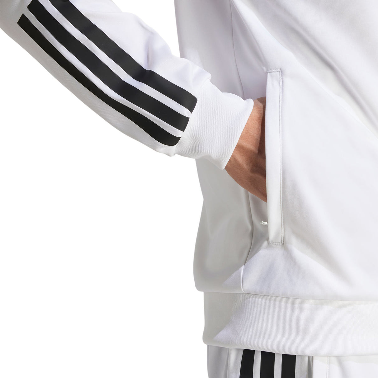 Adidas Jacket 3-Stripes Knitted White