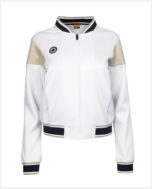 The Indian Maharadja W Pique Bomber Jacket White