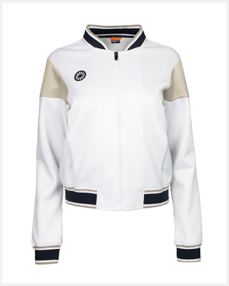 The Indian Maharadja W Pique Bomber Jacket White