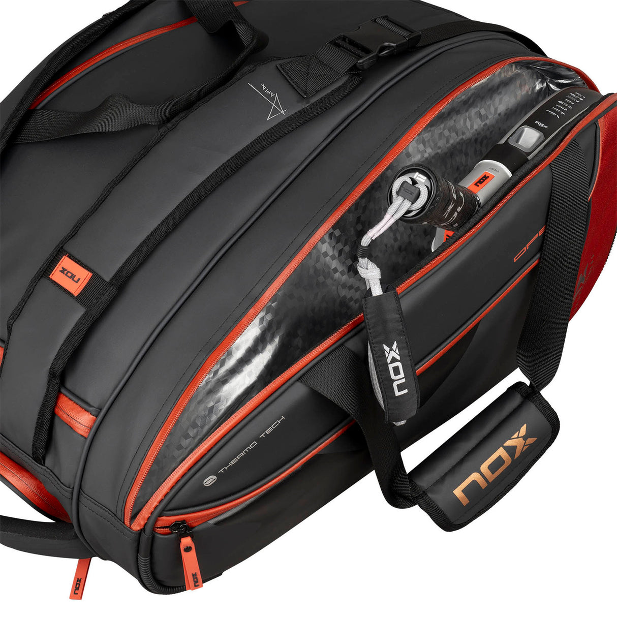 Nox Racket Bag Luxury Open Series Black/Red