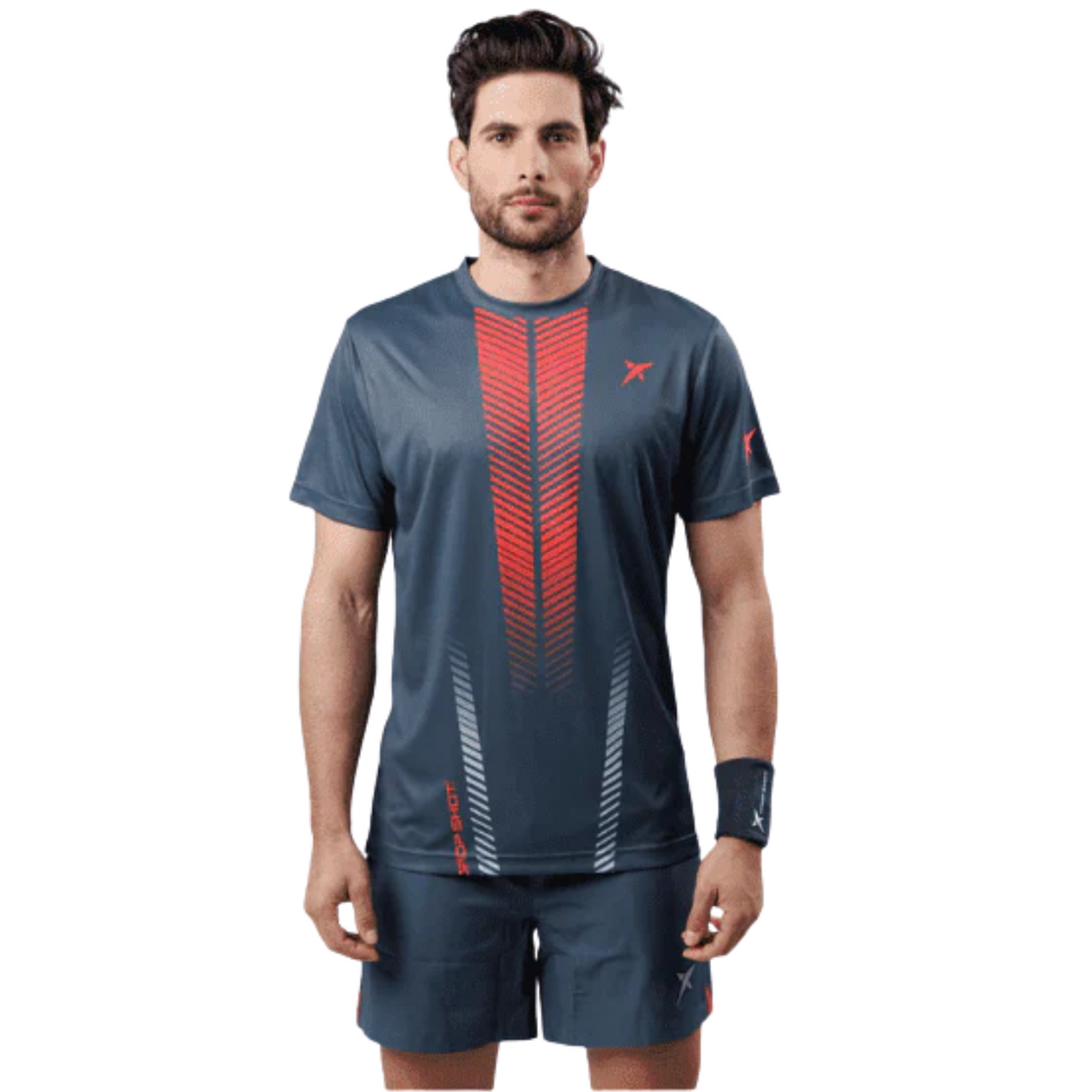 Drop Shot Shirt Gray/Red