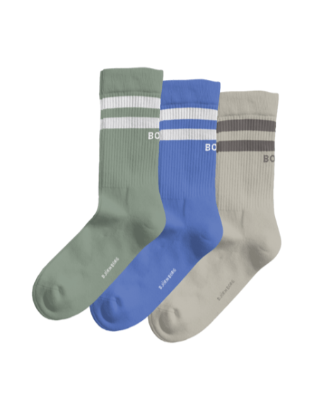 Björn Borg Core Crew Sock Green/Blue/Grey (3 Pack)