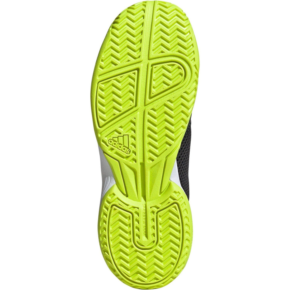 adidas Courtflash Junior K Dark Grey/Lime - 