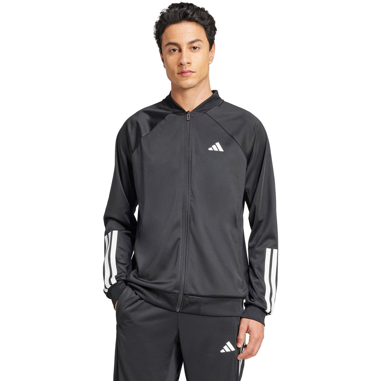 Adidas Jacket 3 - Stripes Knitted Black - 
