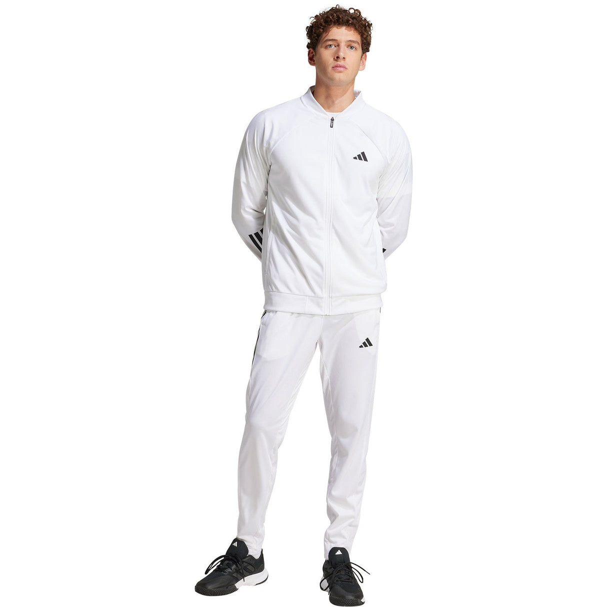 Adidas Pants 3 - Stripes Knitted White - 