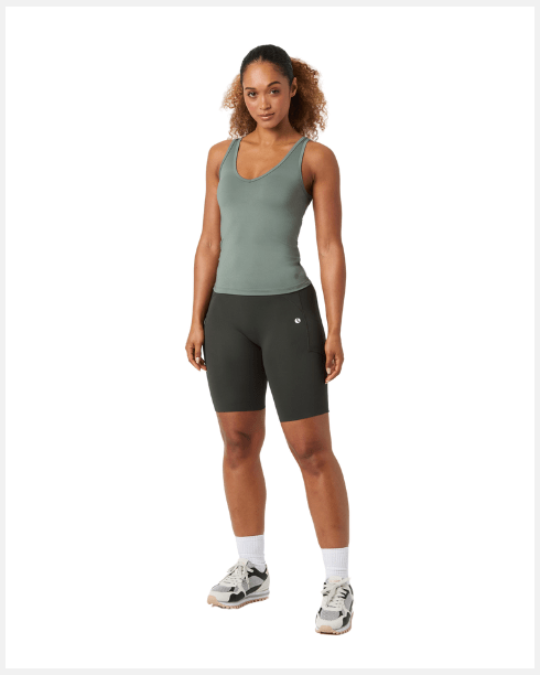 Björn Borg Ace Deep V Neck Tank Top Green - 