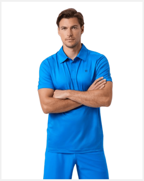 Björn Borg Ace Mesh Panel Polo Blue - 