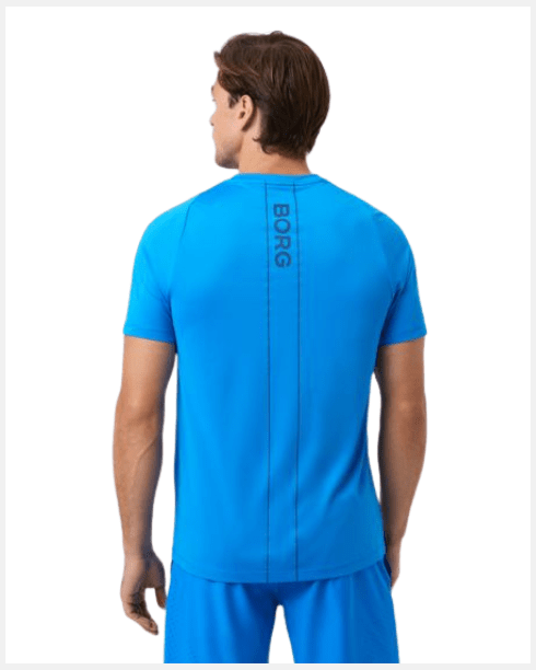 Björn Borg Ace V - Neck T-Shirt Blue - 