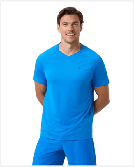 Björn Borg Ace V - Neck T-Shirt Blue - 