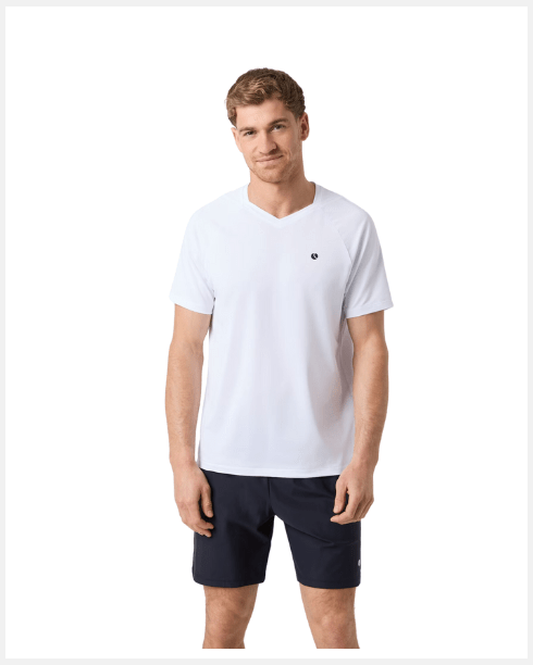 Björn Borg Ace V - Neck T-Shirt White - 