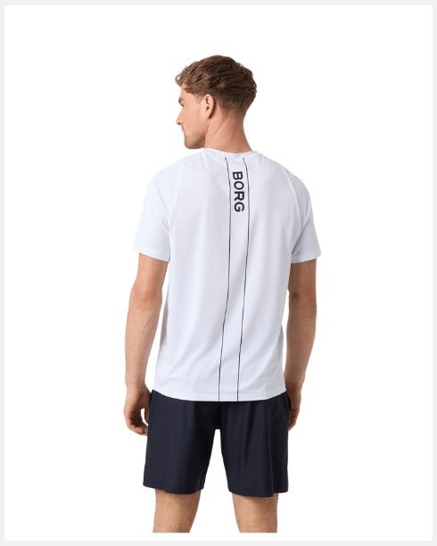 Björn Borg Ace V - Neck T-Shirt White - 