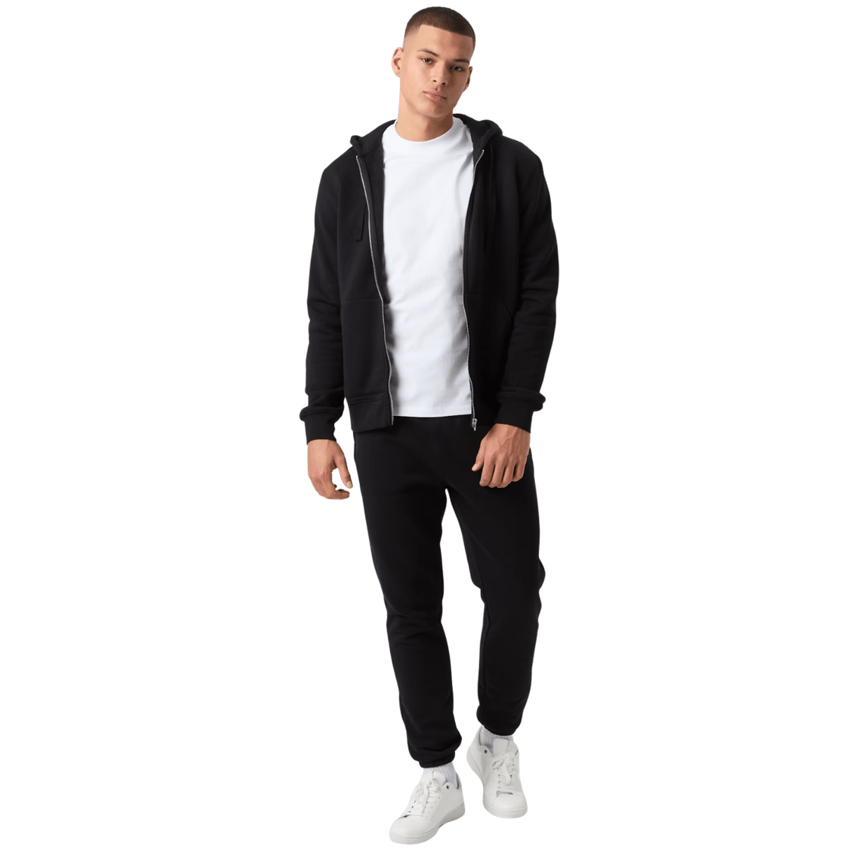 Björn Borg Men Centre Zip Hoodie Black - 