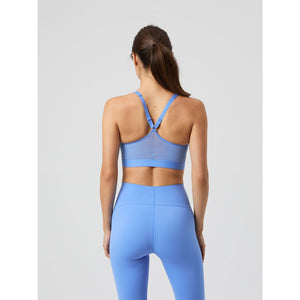 Björn Borg Mid V Support Sports Bra Blue - 