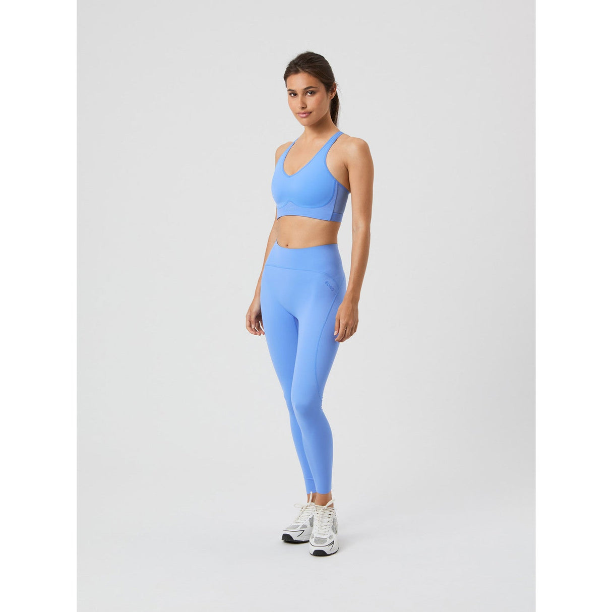 Björn Borg Mid V Support Sports Bra Blue - 