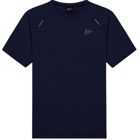 Malelions Padel Vortex T-Shirt Navy - 