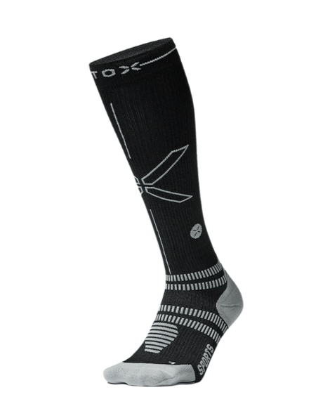 STOX Sports Socks Women Black/Grey - 