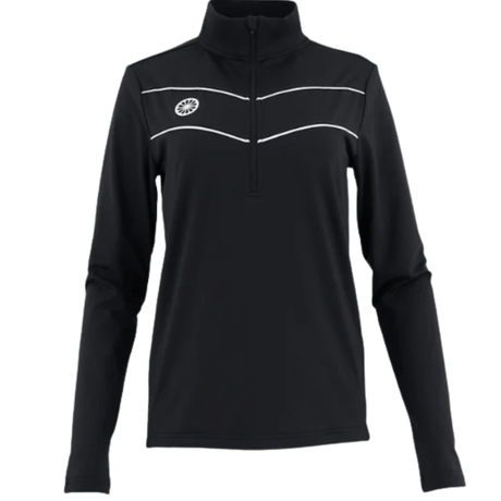 The Indian Maharadja Baroda Chevron Half Zip Sweater W Black - 